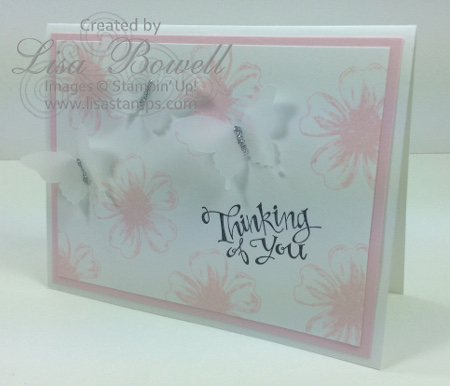 Thinking of you card (Lisa’s demonstration on WEAU 13 News)