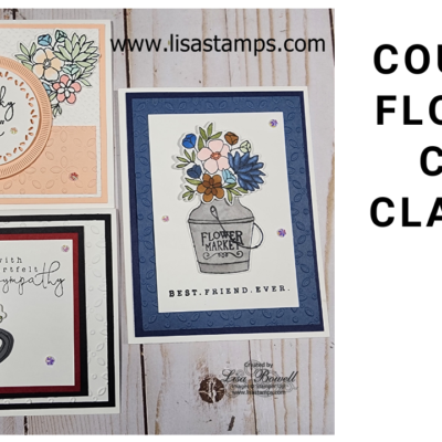 Country Flowers card class to go